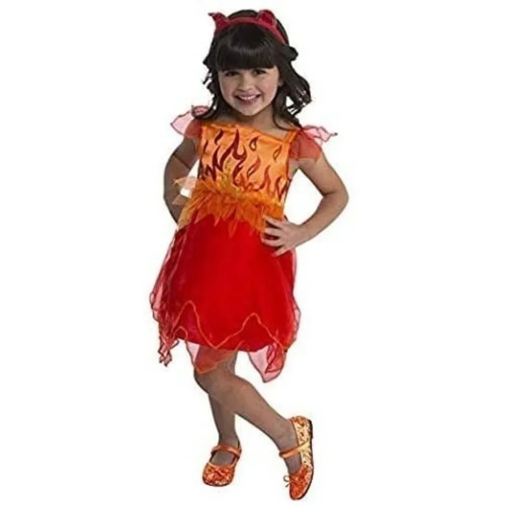 Devil Halloween Costume 3T 4T‎ Dress Up Outfit Headband Cosplay Character NWT